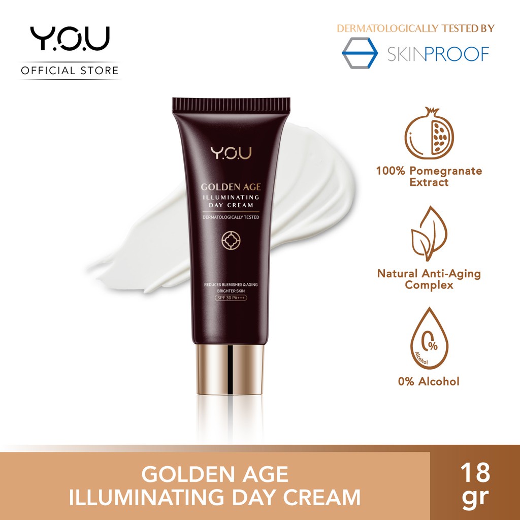 Y.O.U Golden Age Illuminating Day Cream &amp; Revitalizing Night Cream 18g Original by YOU