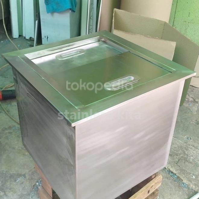 Jual ice bin tanpa kaki ukuran 40cm / counter top ice bin Termurah Shopee Indonesia