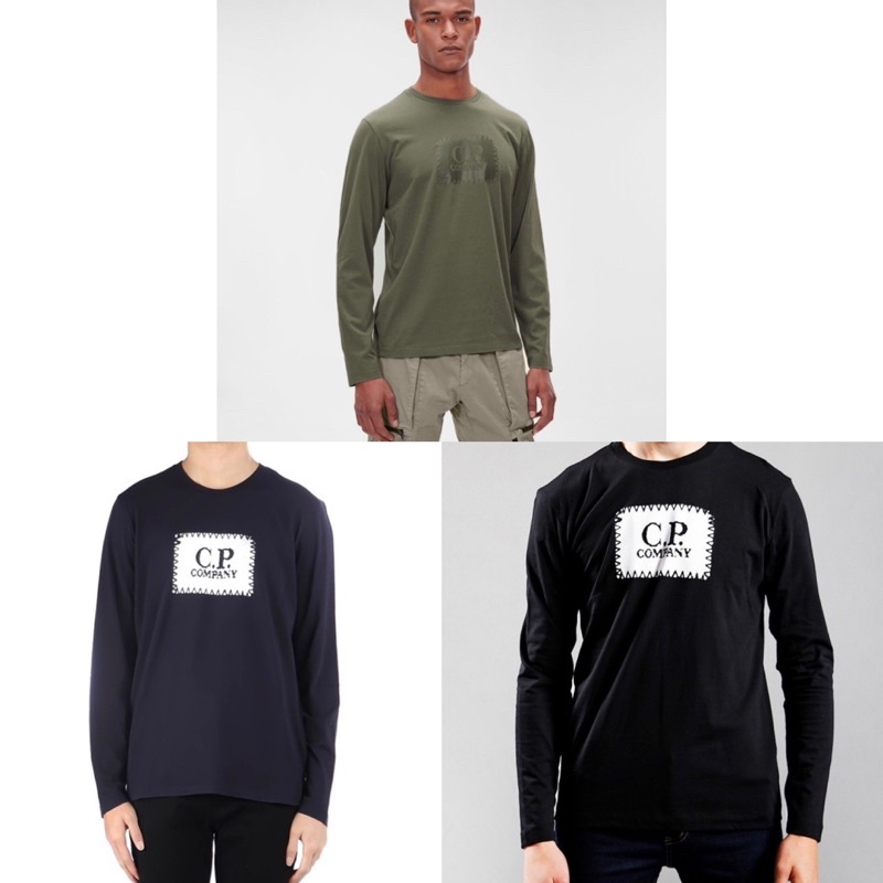 CP Company Longsleeve Label T-Shirt Originals Varian Warna