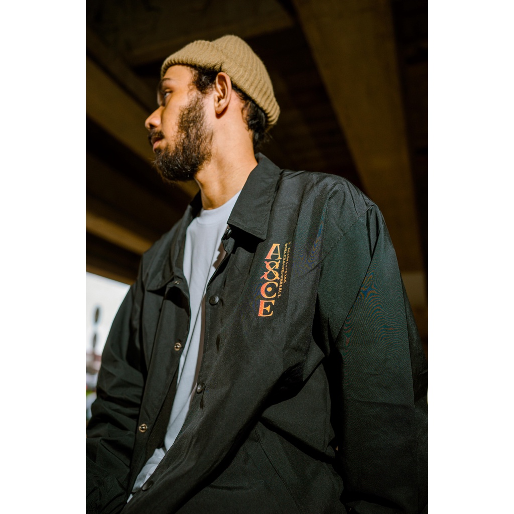 Almost Studio - Coach Jacket - Ace - Black