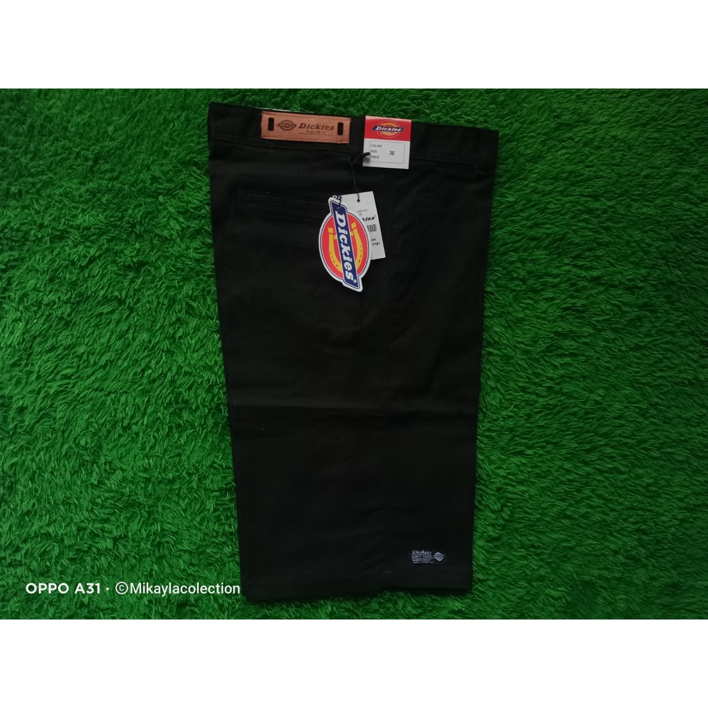 Celana Chino Pria Pendek Hitam Dickies Premium Full Acc