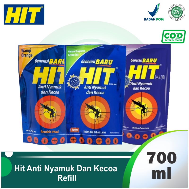 HIT Liquid Pouch Refil 700ml | Jual Isi ulang Obat nyamuk semprot
