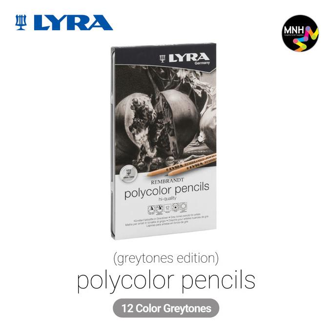 

NEW SALE LYRA REMBRANDT POLYCOLOR PENCILS GREY SERIES 12PCS STOK TERBATAS