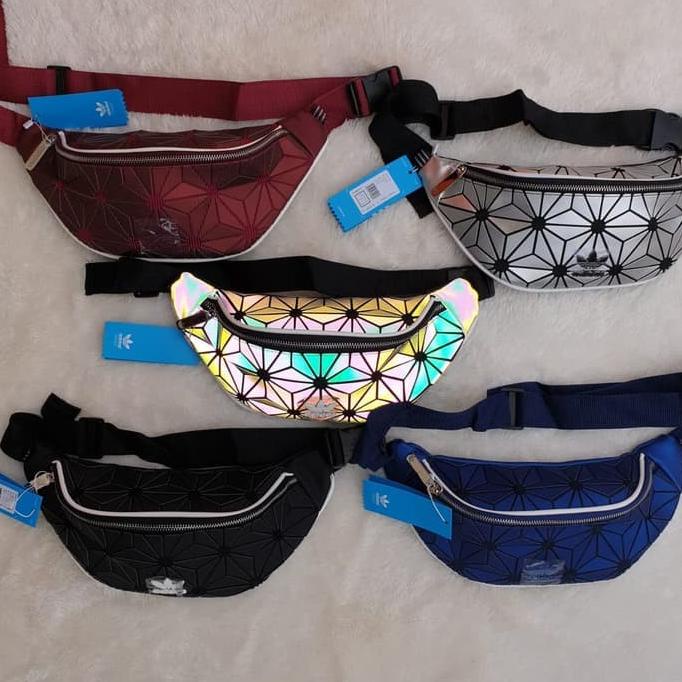 Tas Selempang Adidas Waistbag Xeno Issey Miyake 3D Pria Wanita Import