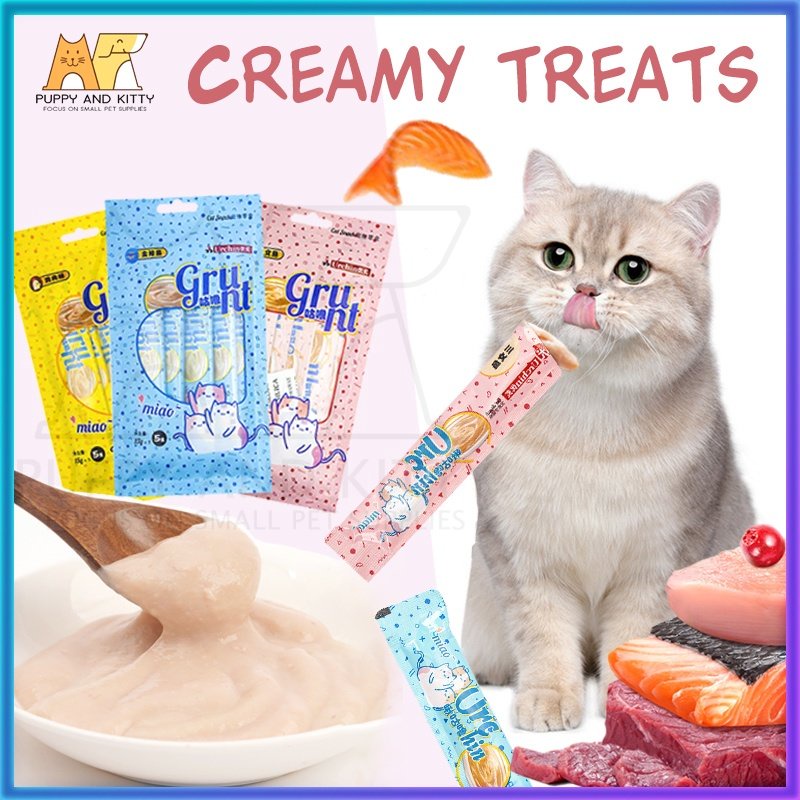 Snack kucing / Creamy treats Kucing Kecil / Cemilan Kucing 15g / mudah dicerna / Makanan hewan peliharaan