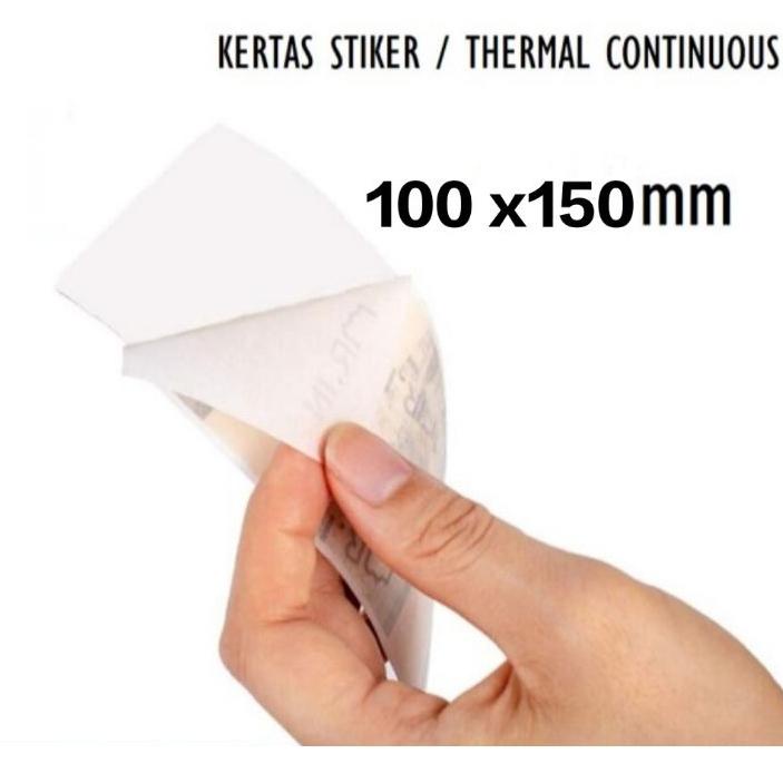 

Berkualitas !! Label Thermal Printer Kertas Stiker Ukuran 100x150 mm Isi 500/ROLL ✓