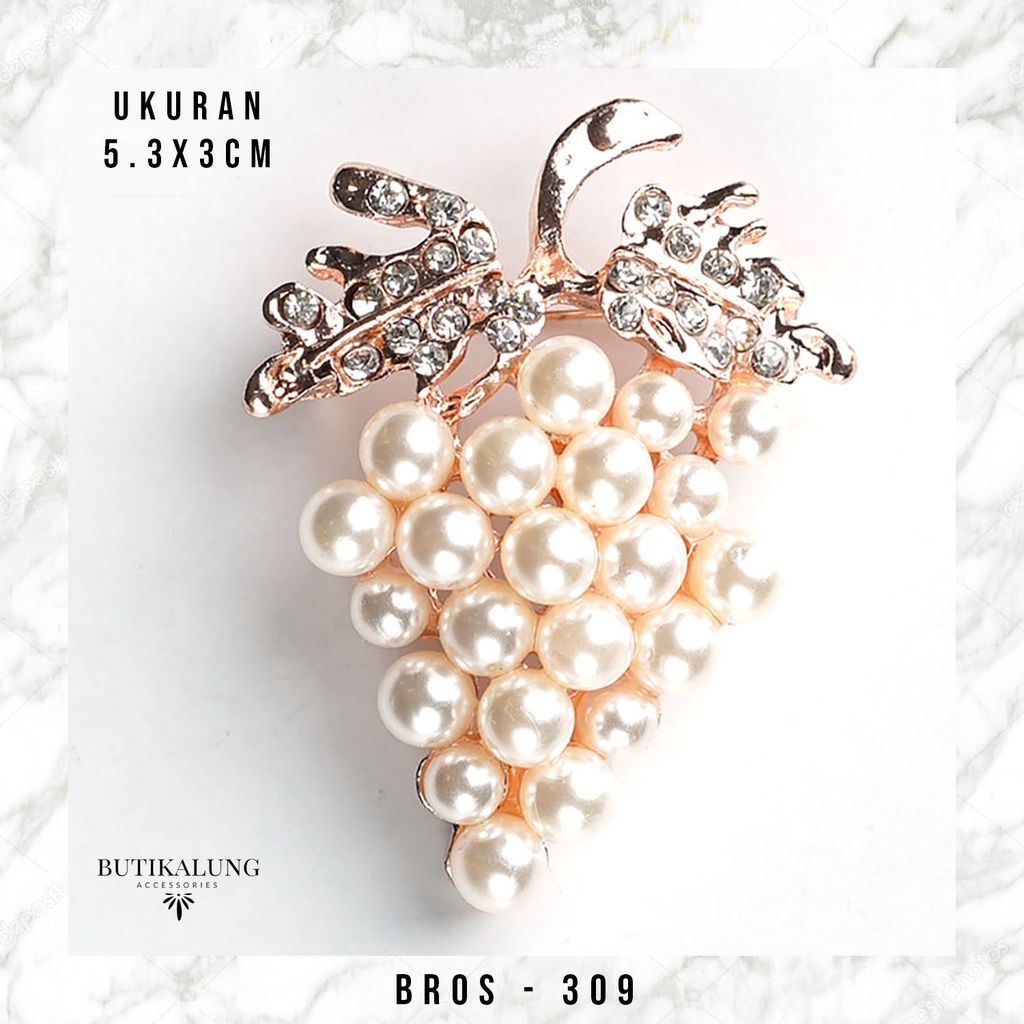 Bros Jilbab Peniti Hijab Aksesoris Muslim 309