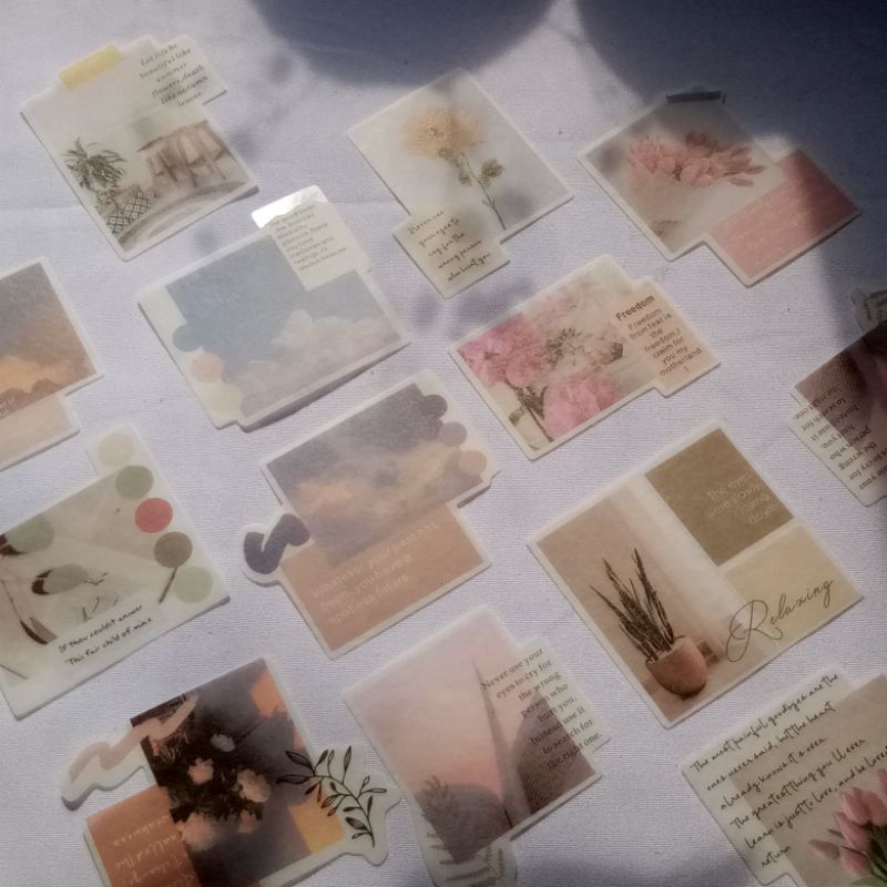 

Hazzel Stiker Jurnal • Phrase Quote Washi Sticker for Journaling