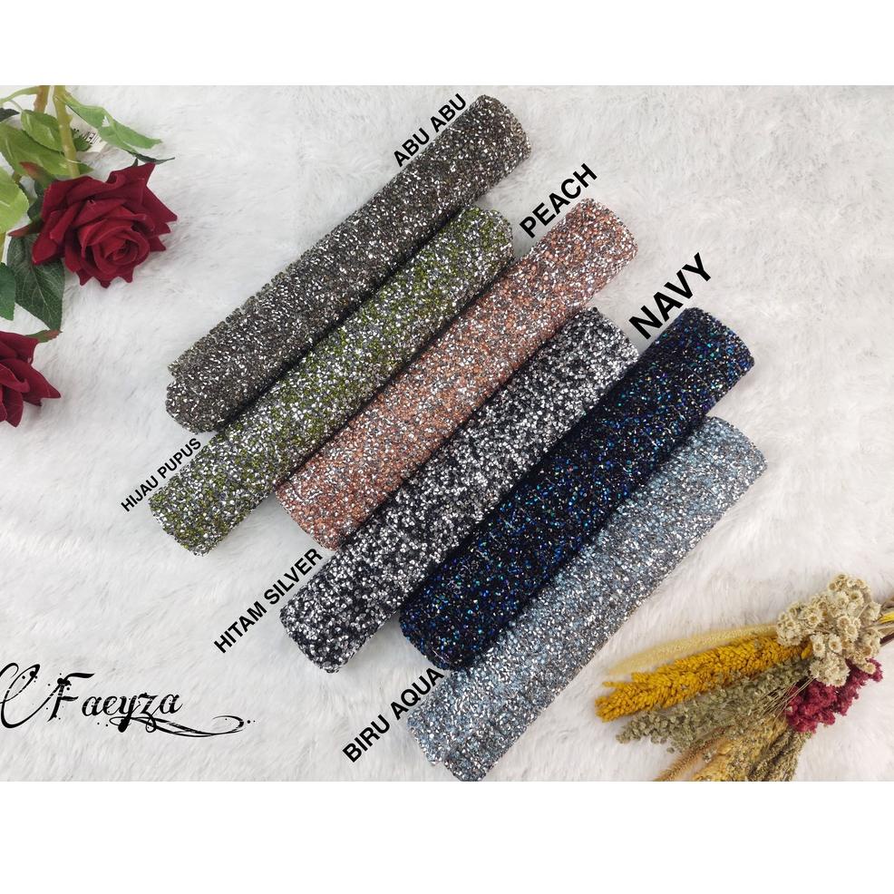 F3U9 Payet Tikar Gosok | Payet  Kristal Gosok 22 cm × 40 cm