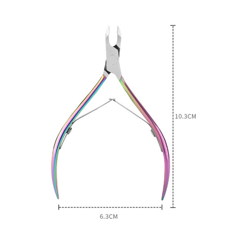 Gunting Kuku Kutikula Bahan Stainless Steel Dengan 2 Tang Untuk Manicure Pedicure