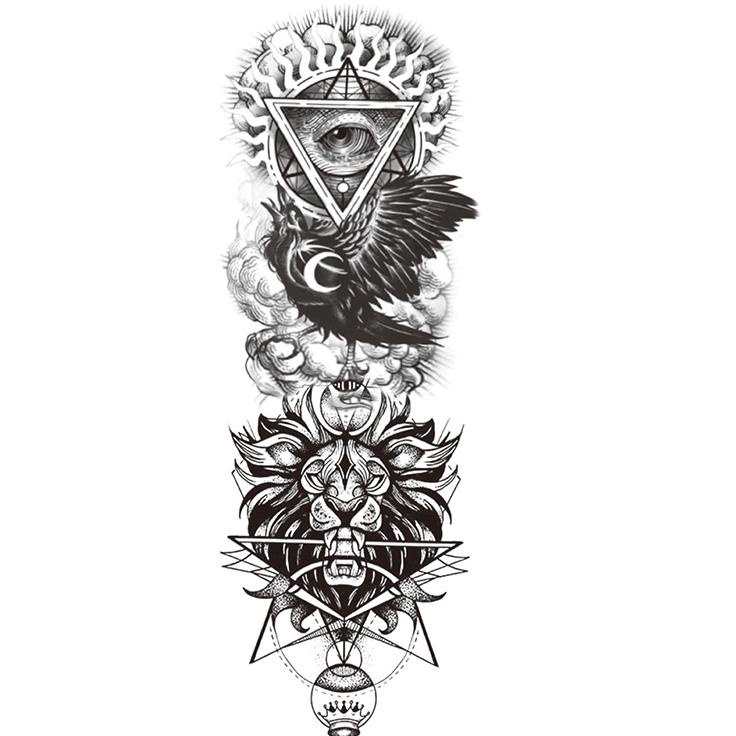 Langsung Order 【TATTOO ARTIST,】 tato full lengan，tato tahan air，tato temporer tahan lama 15 hari tat
