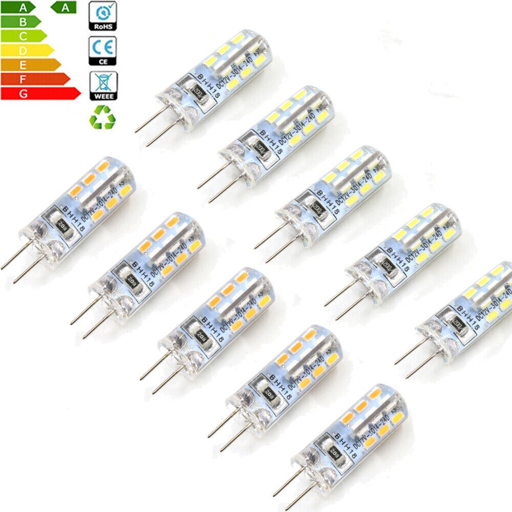 【COD Tangding】10pcs Bohlam Jagung LED G4 DC 12V SMD Halogen Pengganti