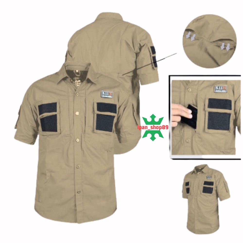 KEMEJA TACTICAL 511 TANGAN PENDEK / KEMEJA LAPANGAN 511 / KEMEJA PDL 511