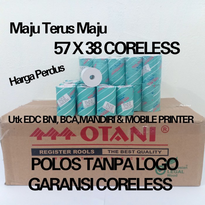 

Kertas Thermal Kertas Thermal Edc Bni Polos 57X38, Merk Otani Harga Perdus