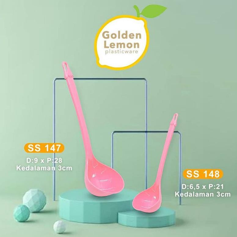 CENTONG/ SENDOK SAYUR KUAH SUP GOLDEN LEMON