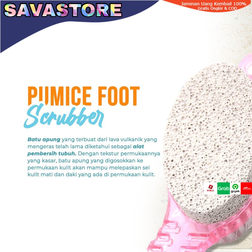 PENGGOSOK KAKI BATU APUNG DAILY PUMICE FOOT SCRUBBER