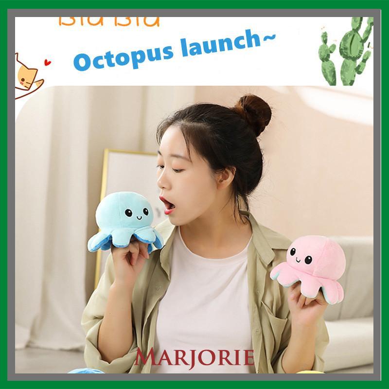 Boneka Reversible Octopus Cumi Gurita Warna Bolak Balik Soft Yelvo  -MJD