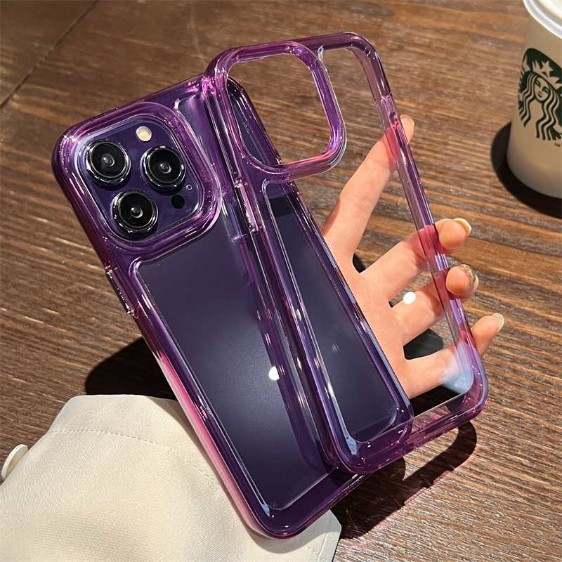 Armour Military Hard Clear Case Transparan Bahan Aktilik For IPHONE 14 6 7 7+ 8 8+ SE 2 X XS MAX XR 11 12 13 14 PRO MAX Casing Transparan Akrilik