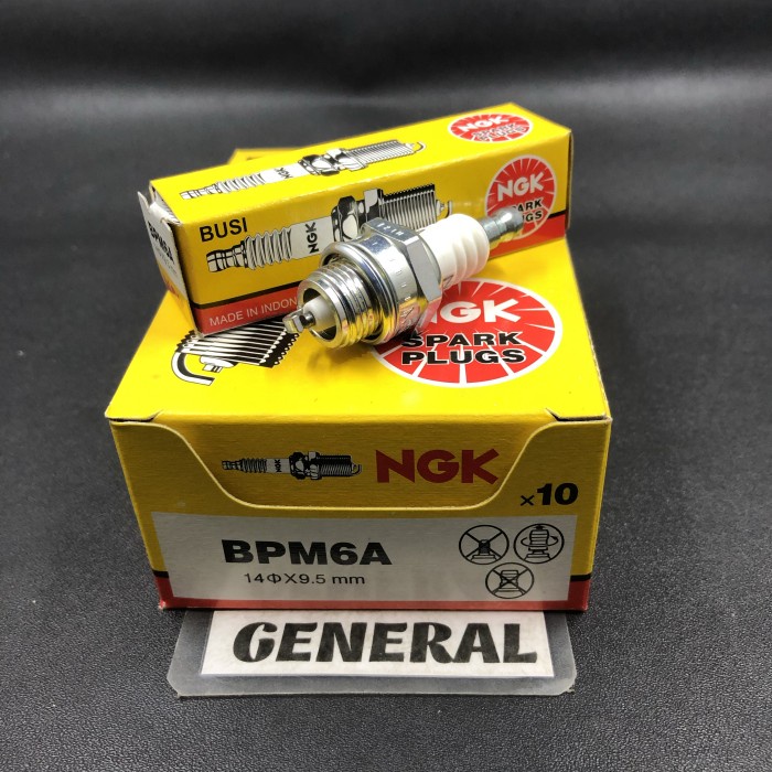BUSI NGK BPM6A MESIN PEMOTONG RUMPUT SPARK PLUG ORIGINAL