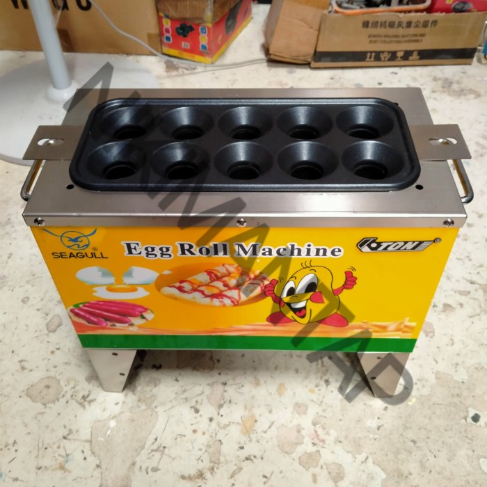Sostel Gas Mesin Sostel Sosis Telur Alat Egg Roll Hotdog Telor Kompor 10