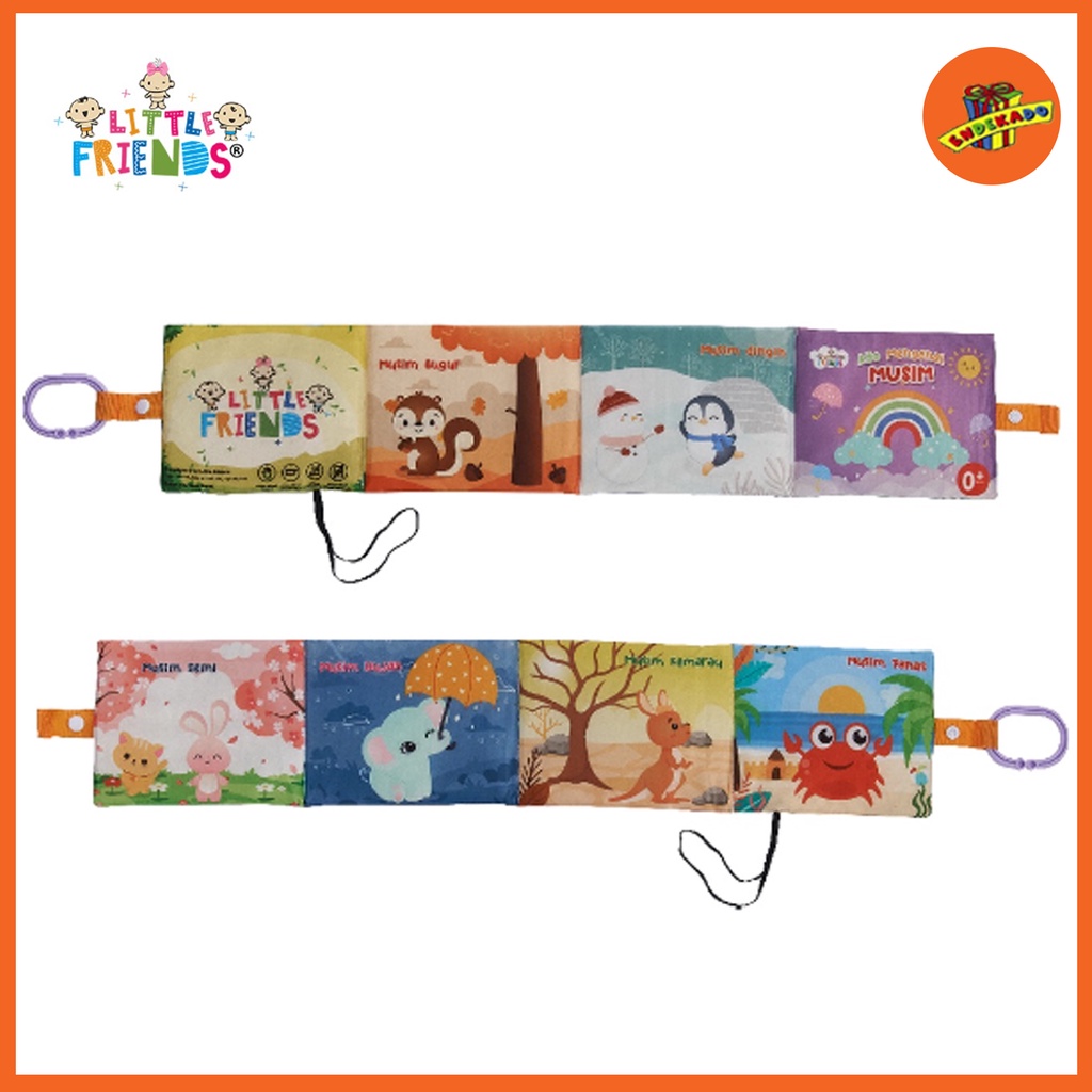 LITTLE FRIENDS Soft Book Bold - Mainan Edukasi Anak Makassar