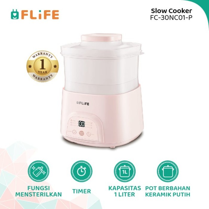 Slow Cooker Mpasi 5IN1 Flife By GREE