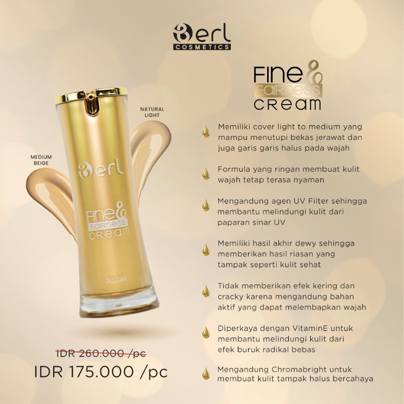 B ERL COSMETICS FF CREAM MEMUTIHKAN WAJAH SEKETIKA AMAN IBU HAMIL ORIGINAL BPOM