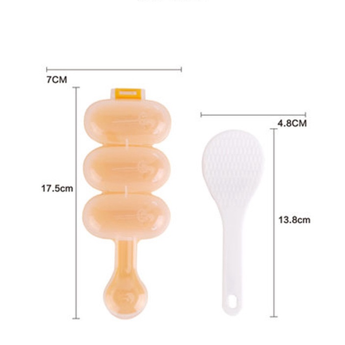 Mi.more 1Set(Mold+Sendok)Cetakan Nasi Sushi DIY Rice Ball Molds Sushi Mold Maker Rice Mold