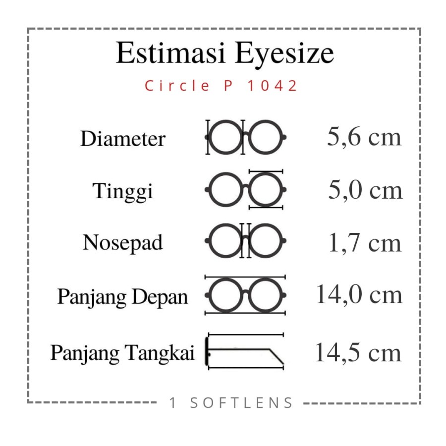 PAKET KACAMATA FRAME + LENSA TYPE 1042