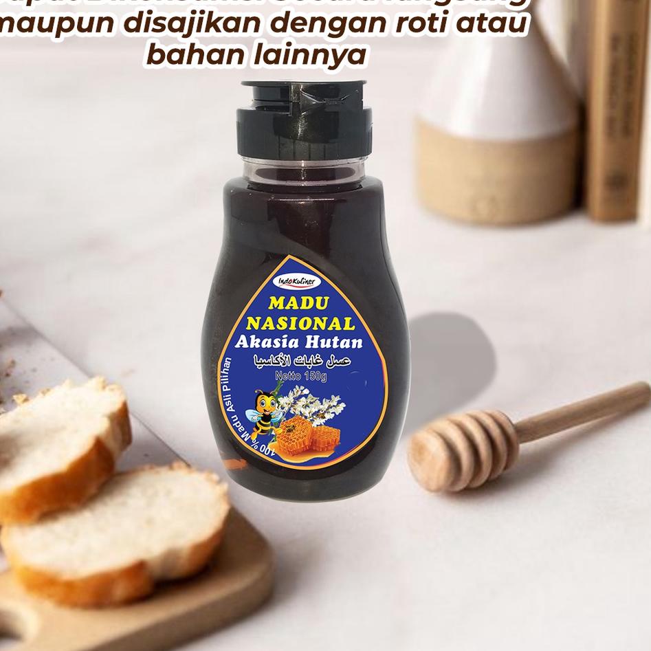 

Khusus hari ini--Madu Nasional Akasia 150gr Extra Propolis Polen Royal Jelly - 3 Botol