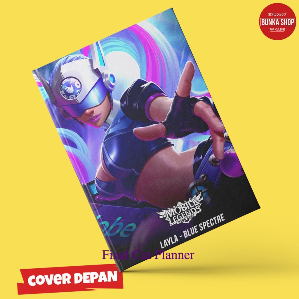 

Note Book Game Mobile Legends Layla Blue Spectre Hardcover A5 Buku Catatan Tulis Murah .