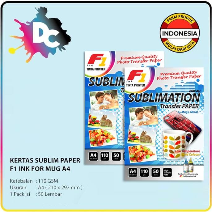 

SALE Kertas Sublim / Sublimation Paper for Mug ukuran A4 isi 50 Lembar