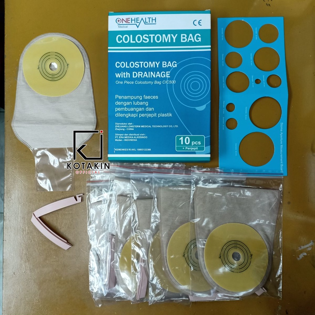 1BOX isi 10pcs - Kantong Kolostomi Onehealth / Colostomy Bag