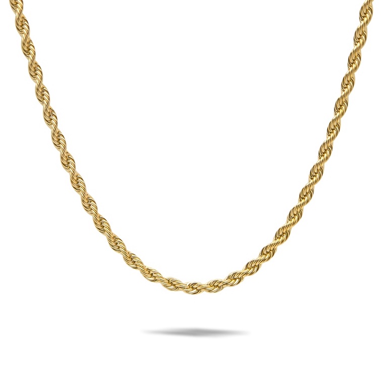 Dear Me - Edith Necklace Titanium with 24K Gold Plating Kalung Rantai Wanita Lapis Emas Aksesoris Cewe