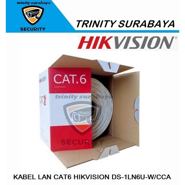 Kabel Lan Cat6 Hikvision DS-1LN6U-W/CCA 305m Trinity