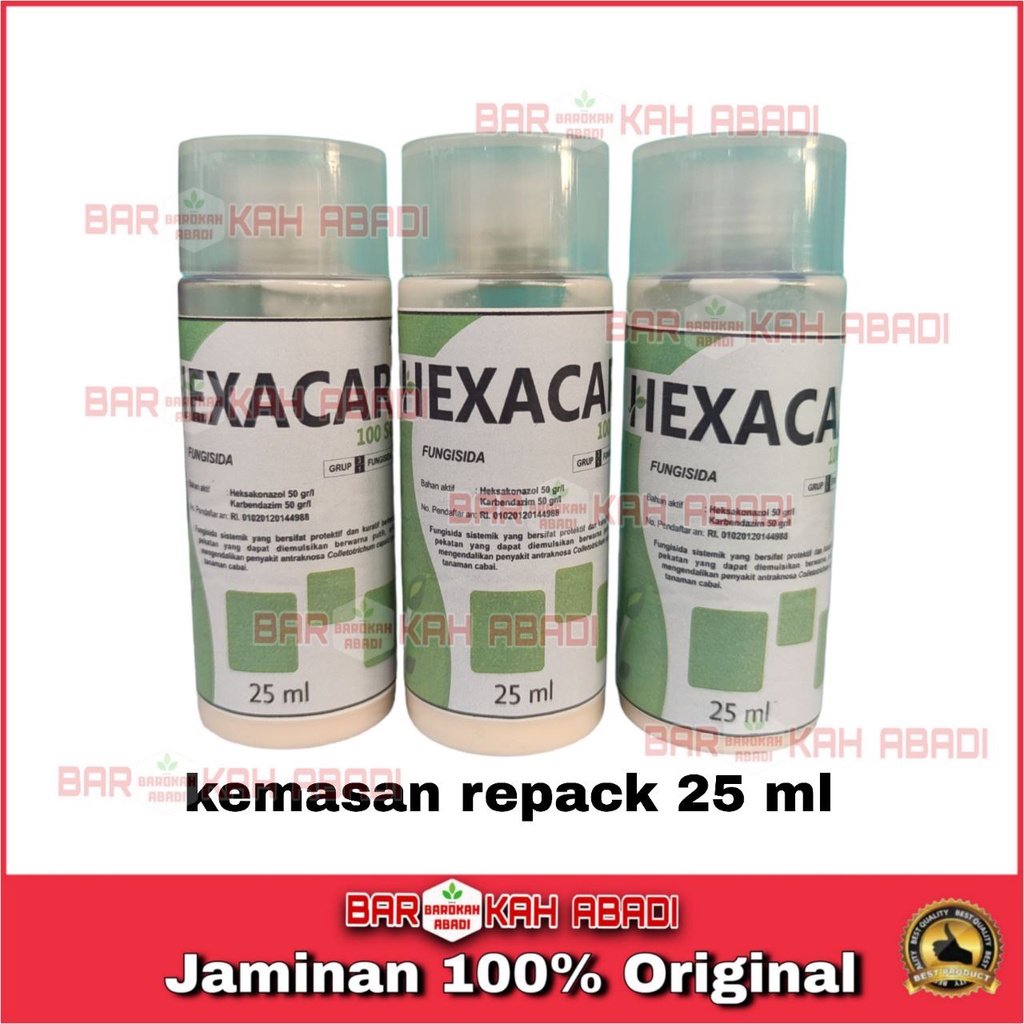 HEXACAR 100SC ( Repack 25ML ) fungisida obat jamur dan antraknosa cabe dan tanaman hias