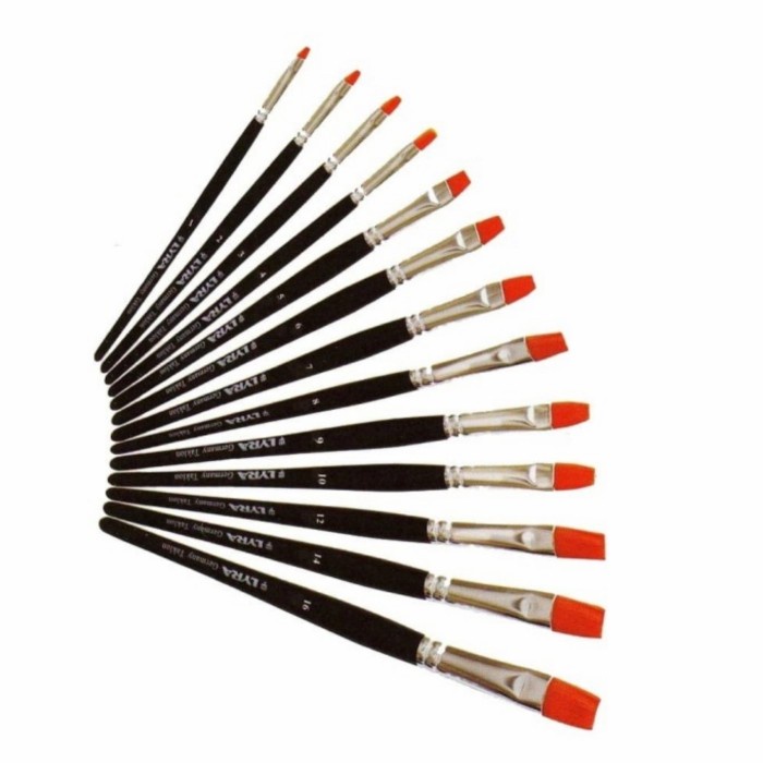 

Unik Lyra/Giotto Kuas Lukis Art Brush Flat Satuan No. 12-24 Promo