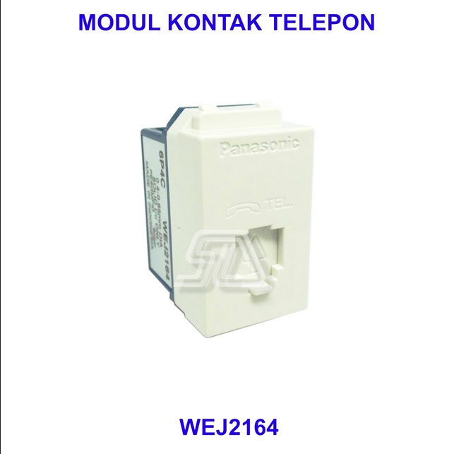 Mata/Modul Telephone Putih (6P 4C) PANASONIC WEJ2164