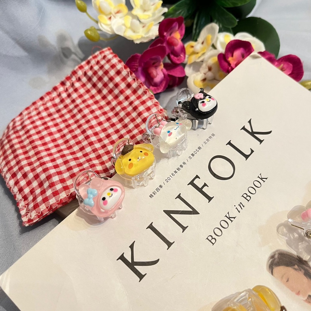 JEPITAN RAMBUT MINI LUCU KARAKTER SANRIO SUPER CUTE JEDAI MINI SPESIAL WARNA WARNI RANDOM UKURAN KECIL JEPIT RAMBUT ANAK-ANAK BAHAN PLASTIK HARGA SUPER MURAH BISA GROSIR DAN COD