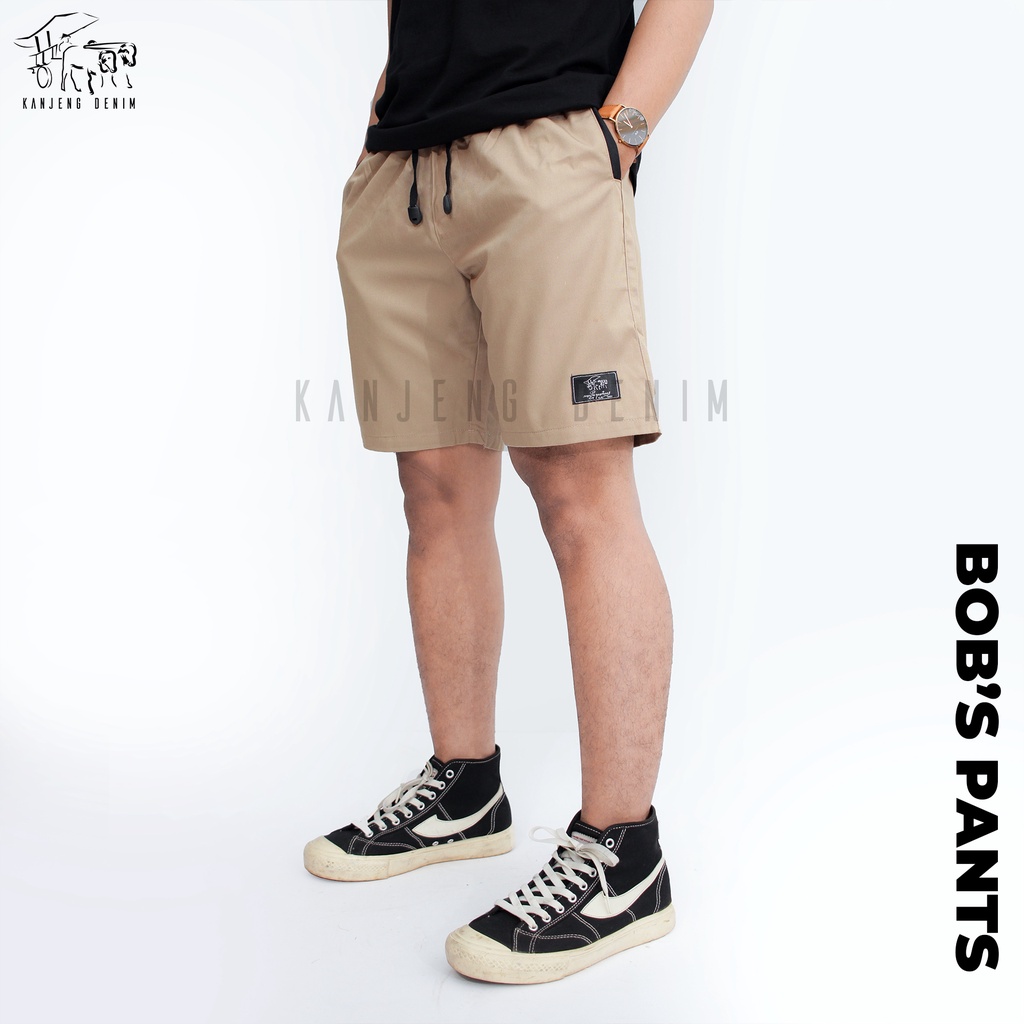 Kanjeng Denim Boardshort Celana Pendek BOB'S PANTS KHAKY