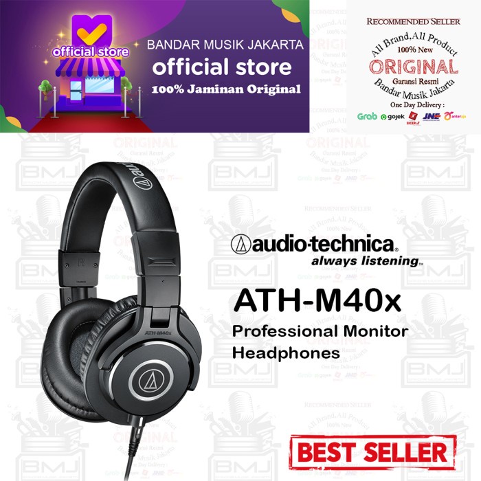 [Audio] Audio Technica Ath-M40X, Headphone Monitor Closed-Back,Bmj - Sound System - Sound Master