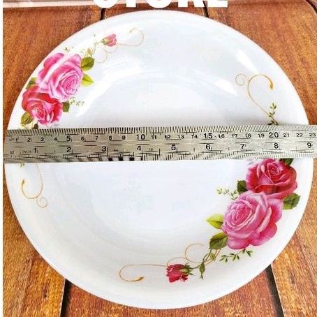 PROMO 2 PCS. ISI NYA 1.PIRING &amp; 1.MANGKOK MOTIF MELAMINE