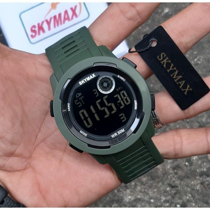 Jam Tangan Skymax Original Waterproof Berenang Digital Pria Wanita