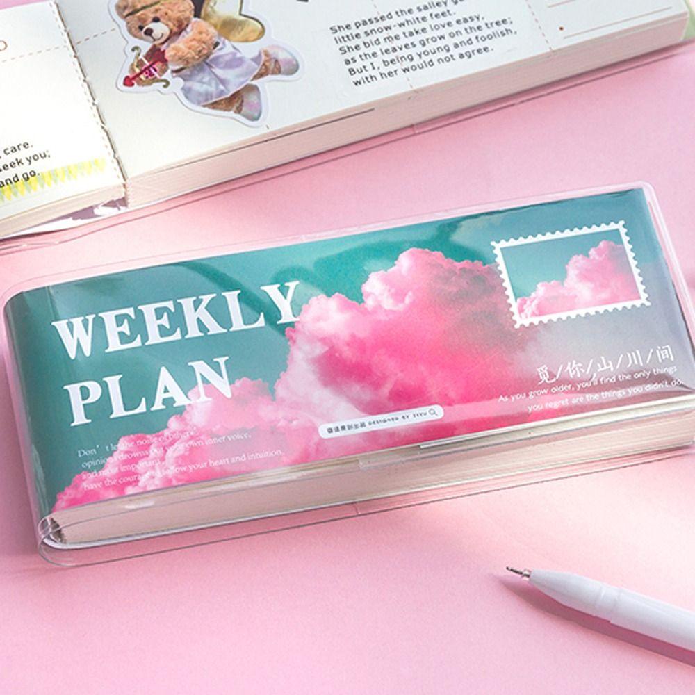 Mxbeauty Memo Pads DIY Scrapbook Portable Find Your Mountains and Rivers Series Buku Jadwal Hard Cover Alas Tulisan Paket Mingguan