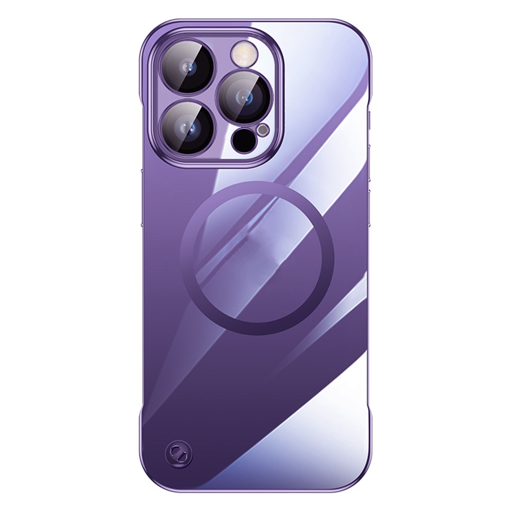 IPHONE Casing Ponsel Tanpa Bingkai Ultra Tipis Untuk Iphone14 13 12 Pro Max14 PLUS Clear Magnetic Shockproof Back Cover Casing