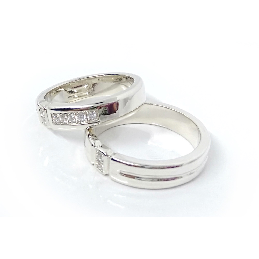 Gratis Ukir Nama Garansi Silver Asli Cincin Kawin Nikah Tunangan Couple Perak ID678