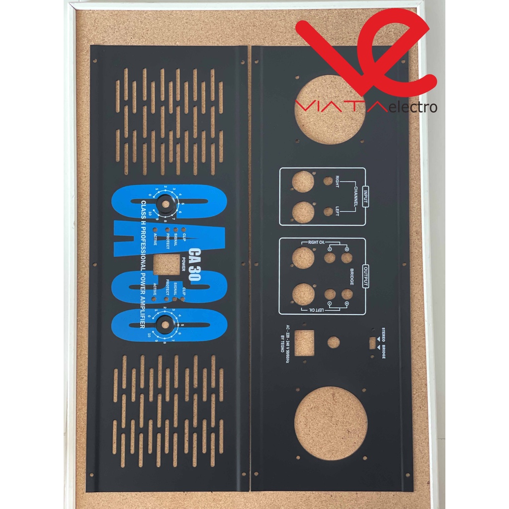 BOX PANEL CA30 PREMIUM (1SET) PLAT COVER CA 30 BOX PANEL DEPAN BELAKANG POWER AMPLIFIER