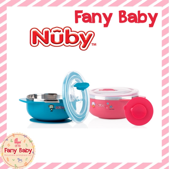 NUBY STAINLESS STEEL SUCTION BOWL 250ML