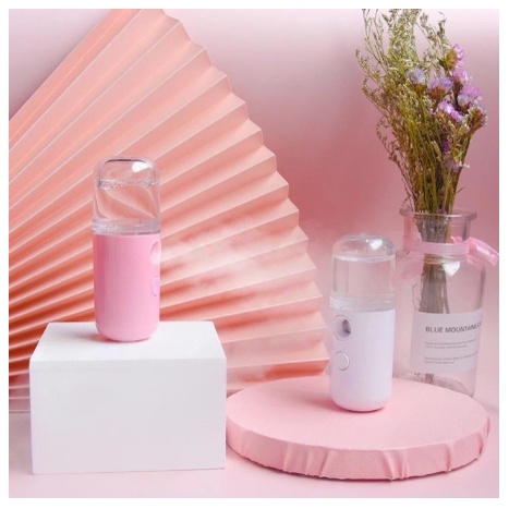 Nano Spray Mini Facial Humidifier Face Mist Nano Spray Kecil Murah Portable Cooling Moisturizer Semp