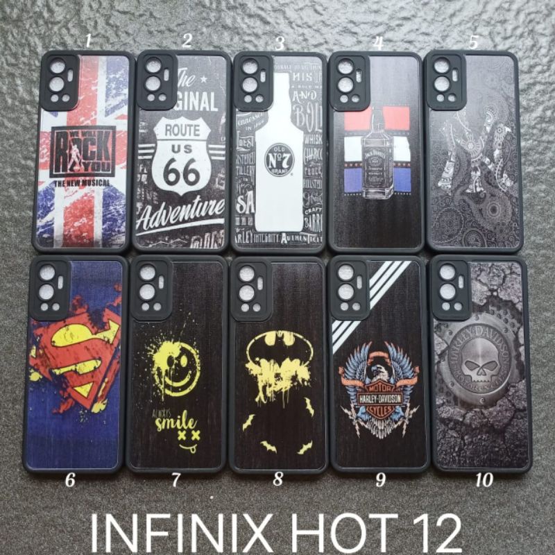 Case gambar infinix HOT 12 motif cowok soft softcase softshell silikon cover casing kesing housing